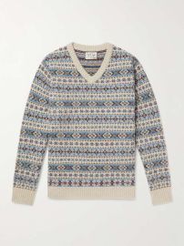 JCREW Paul Fair Isle Brushed Wool Sweater for Men MR PORTER at Mr Porter