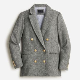 JCrew Bristol Blazer In Graphite Herringbone Wool For Women at J. Crew