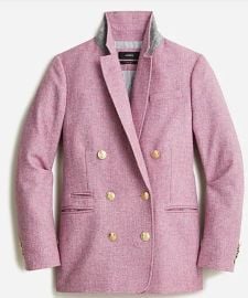 JCrew Bristol Blazer In Pink English Wool Herringbone For Women at J. Crew