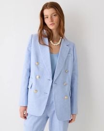 JCrew Bristol Blazer In Stretch Linen Blend For Women at J. Crew