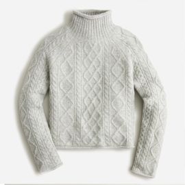 JCrew Cable-knit Rollneck Sweater For Women at J. Crew