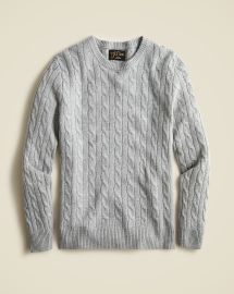 JCrew Cashmere Cable-knit Sweater For Men at J. Crew