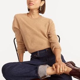 JCrew Cashmere Classic-fit Crewneck Sweater For Women at J. Crew