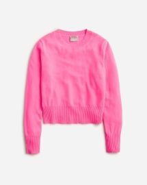 JCrew Cashmere Shrunken Crewneck Sweater For Women at J. Crew