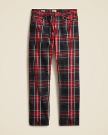 JCrew Classic Five-pocket Brushed Twill Pant In Plaid For Men at J. Crew