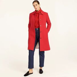 JCrew Classic Lady Day Coat In Italian Double-cloth Wool With Thinsulate For Women at J. Crew