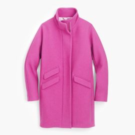 JCrew Cocoon Coat In Italian Stadium-cloth Wool For Women at J. Crew