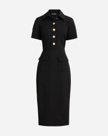 JCrew Collared Sheath Dress In Bi-stretch Wool Blend For Women at J. Crew