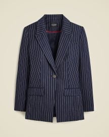 JCrew Collection Vivienne Blazer In Pinstripe Italian Wool Blend For Women at J. Crew