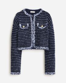 JCrew Cropped Lady Jacket In Marled Yarn For Women at J. Crew