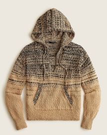 JCrew Cropped Marled Sweater-hoodie For Women at J. Crew