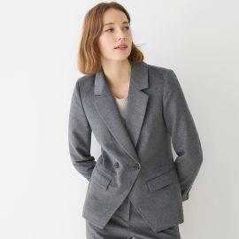 JCrew Devon Blazer In Drapey Flannel For Women at J. Crew