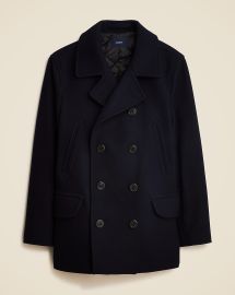 JCrew Dock Peacoat In Wool Blend For Men at J. Crew