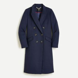 JCrew Double-breasted Topcoat In Wool Cashmere For Women at J. Crew