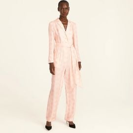 JCrew Eco Cupro Tuxedo Jumpsuit In Paisley Bunch For Women at J. Crew