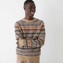 JCrew Fair Isle Sweater In Wool Blend For Men at J. Crew