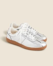 JCrew Field Sneakers In Metallic For Women JCrew at J. Crew