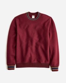 JCrew Heritage 14 Oz Fleece Sweatshirt With Jacquard Rib Trim For Men at J. Crew