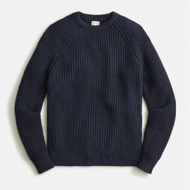 JCrew Heritage Cotton Shaker-stitch Crewneck Sweater For Men at J. Crew
