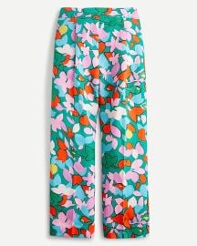 JCrew High-rise Pleated Pant In Confetti Floral For Women at J. Crew