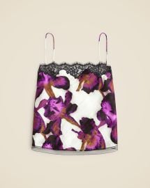 JCrew Lace-trim Camisole Top In Iris Floral For Women at J. Crew