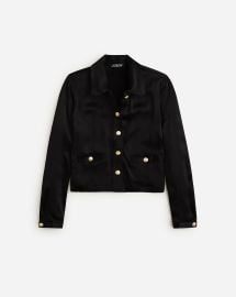 JCrew Lady Shirt-jacket In Luster Crepe For Women at J. Crew