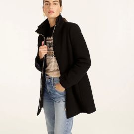 JCrew Lodge Coat In Italian Stadium-cloth Wool For Women at J. Crew