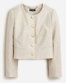 JCrew Louisa Lady Jacket In Stretch Linen Blend For Women at J. Crew