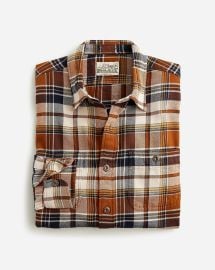 JCrew Midweight Flannel Workshirt In Regenerative Cotton For Men at J. Crew