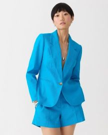 JCrew Parke Blazer In Stretch Linen Blend For Women at J. Crew