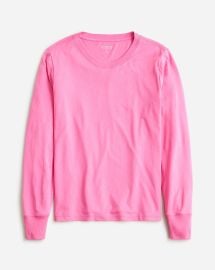 JCrew Premium Jersey Long-sleeve Crewneck T-shirt For Women at J. Crew