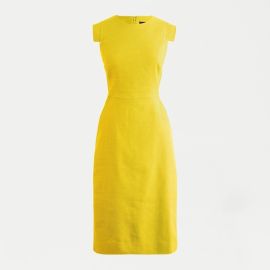 JCrew Resume Dress In Stretch Linen For Women at J. Crew