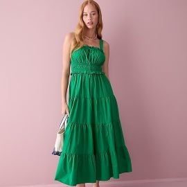 JCrew Ruffle-trim Tiered Dress For Women at J. Crew