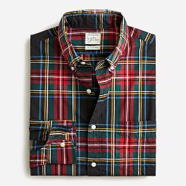 JCrew Secret Wash Cotton Poplin Shirt For Men at J. Crew