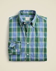 JCrew Secret Wash Cotton Poplin Shirt For Men at J. Crew