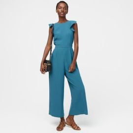 JCrew Sleeveless Ruffle Jumpsuit In 365 Crepe For Women at J. Crew