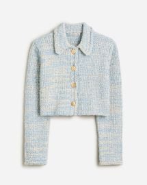 JCrew Textured Cropped Lady Jacket In Space-dyed Yarn For Women at J. Crew