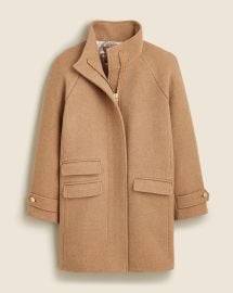 JCrew Toscana Coat In Italian Stadium-cloth Wool Blend For Women at J. Crew