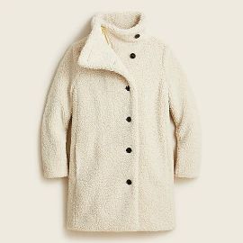 JCrew Villa Coat In Teddy Sherpa For Women at J. Crew