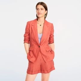 JCrew Willa Blazer In Linen-cupro For Women at J. Crew