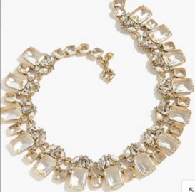 JCrew necklace cluster drop stone necklace eBay at eBay