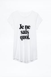 JE NE SAIS QUOI SKINNY T-SHIRT at Zadig and Voltaire