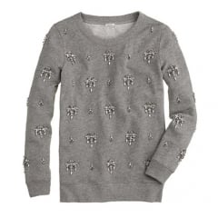 JEWELED CHANDELIER SWEATSHIRT at J. Crew