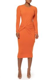 JLUXLABEL Modern Lovers Long Sleeve Twist Front Midi Dress at Nordstrom