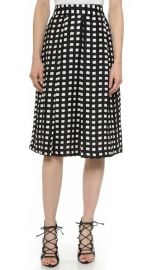 JOA Checkered Midi Skirt at Shopbop