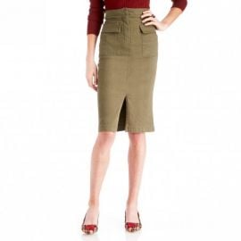 JOA High Waisted Midi Skirt at Sole Society