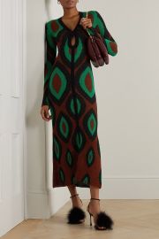 JOHANNA ORTIZ Mysterious World cutout honeycomb-knit Pima cotton maxi dress NET-A-PORTER US at Net a Porter