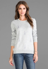 JOIE Valera B Sweater in Light Heather Grey at Revolve