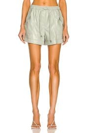 JONATHAN SIMKHAI Doah Vegan Leather Short in Lichen  FWRD at Forward