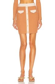 JONATHAN SIMKHAI Heather Cut Out Mini Skirt in Camel Combo  FWRD at Forward